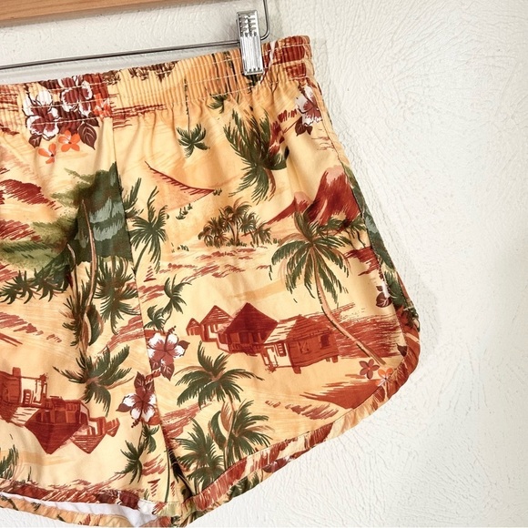 Vintage 70s Hawaiian Shorts Summer > L 29 30 31 - Picture 7 of 13